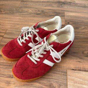 Gola Elan Red Sneakers, 9.5 Women's